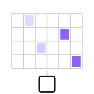 Free-space grid, not animated