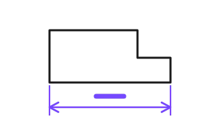 Dimension a feature
