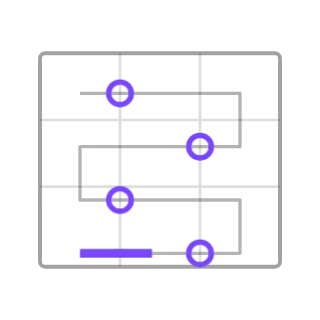 Scouting route, not animated