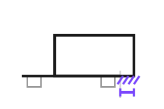 Pallet overhang, not animated